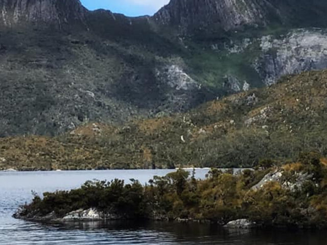 SUP Dove Lake in the Cradle Mountain National Park, USA