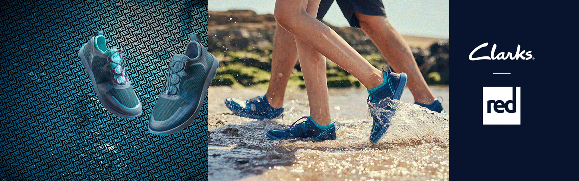 A Meeting of Minds Red x Clarks SUP Water Shoes Red Equipment UK