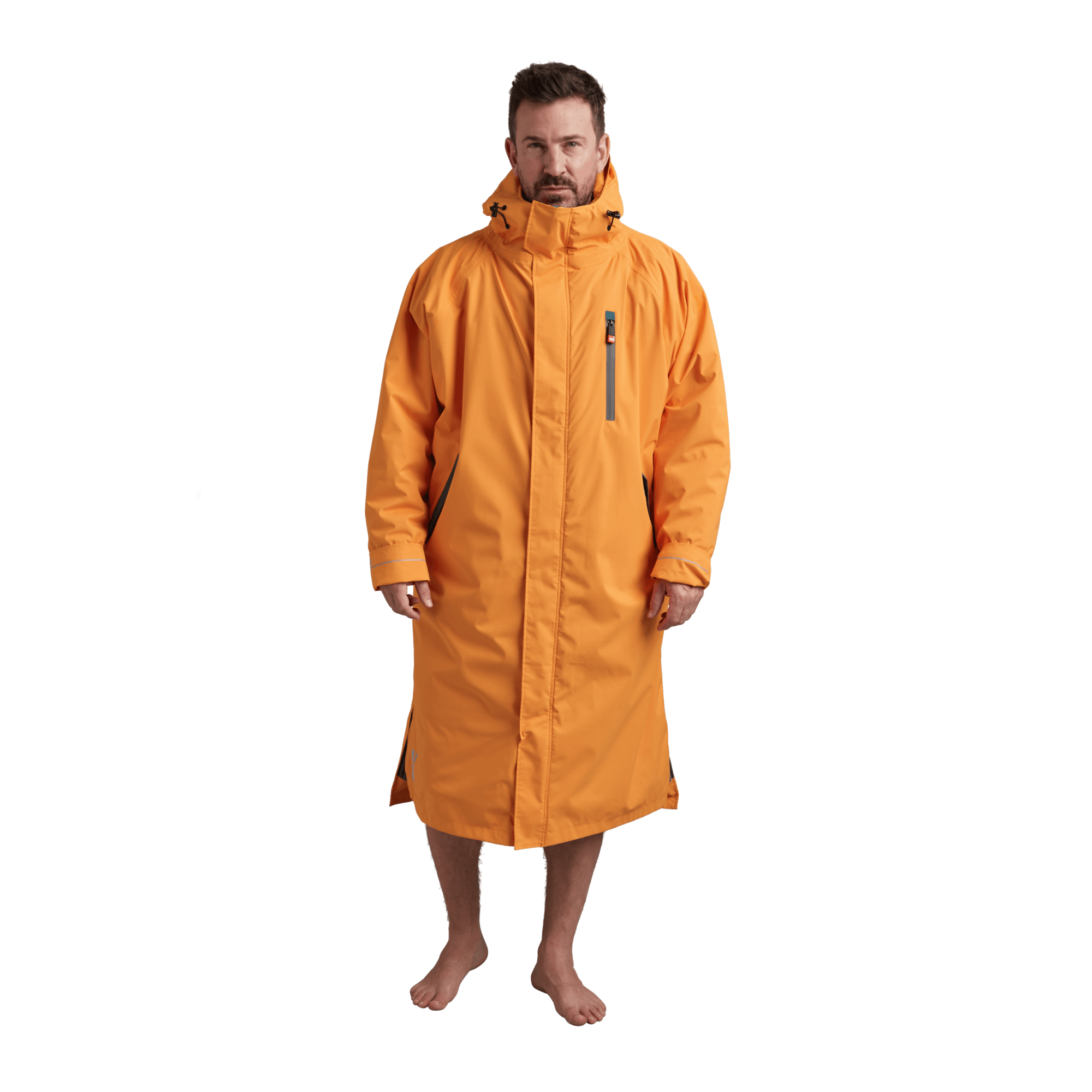 Orange rainwear shop