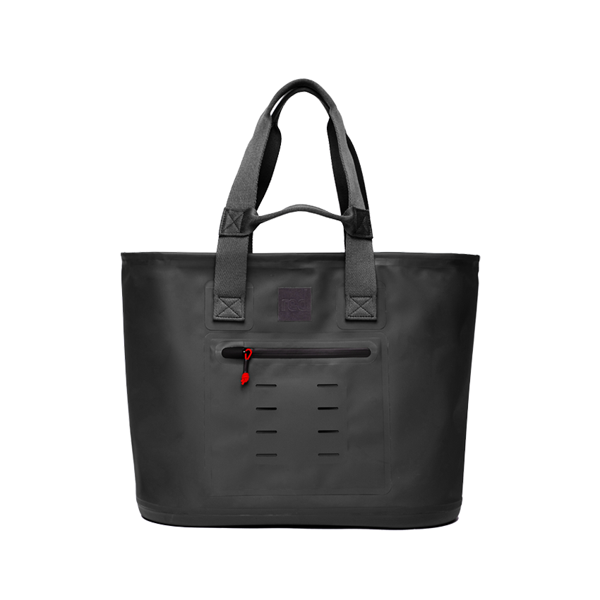 Red Equipment Waterproof Tote Bag 33L Obsidian Black