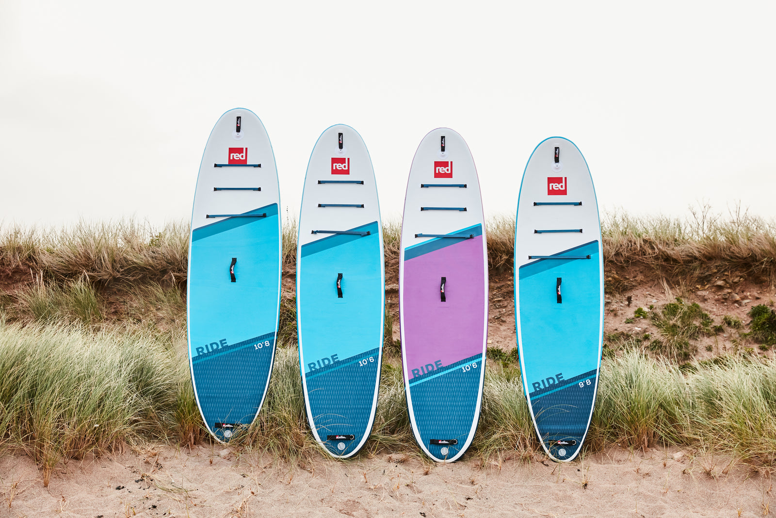 paddleboards lined up 