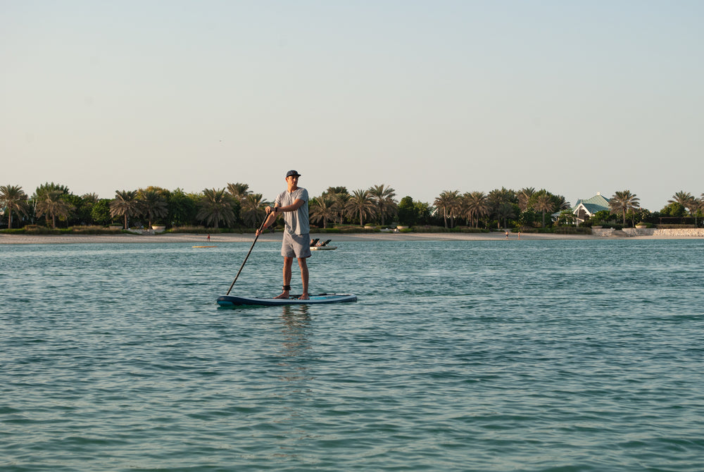 man on a paddleboard on the ocean