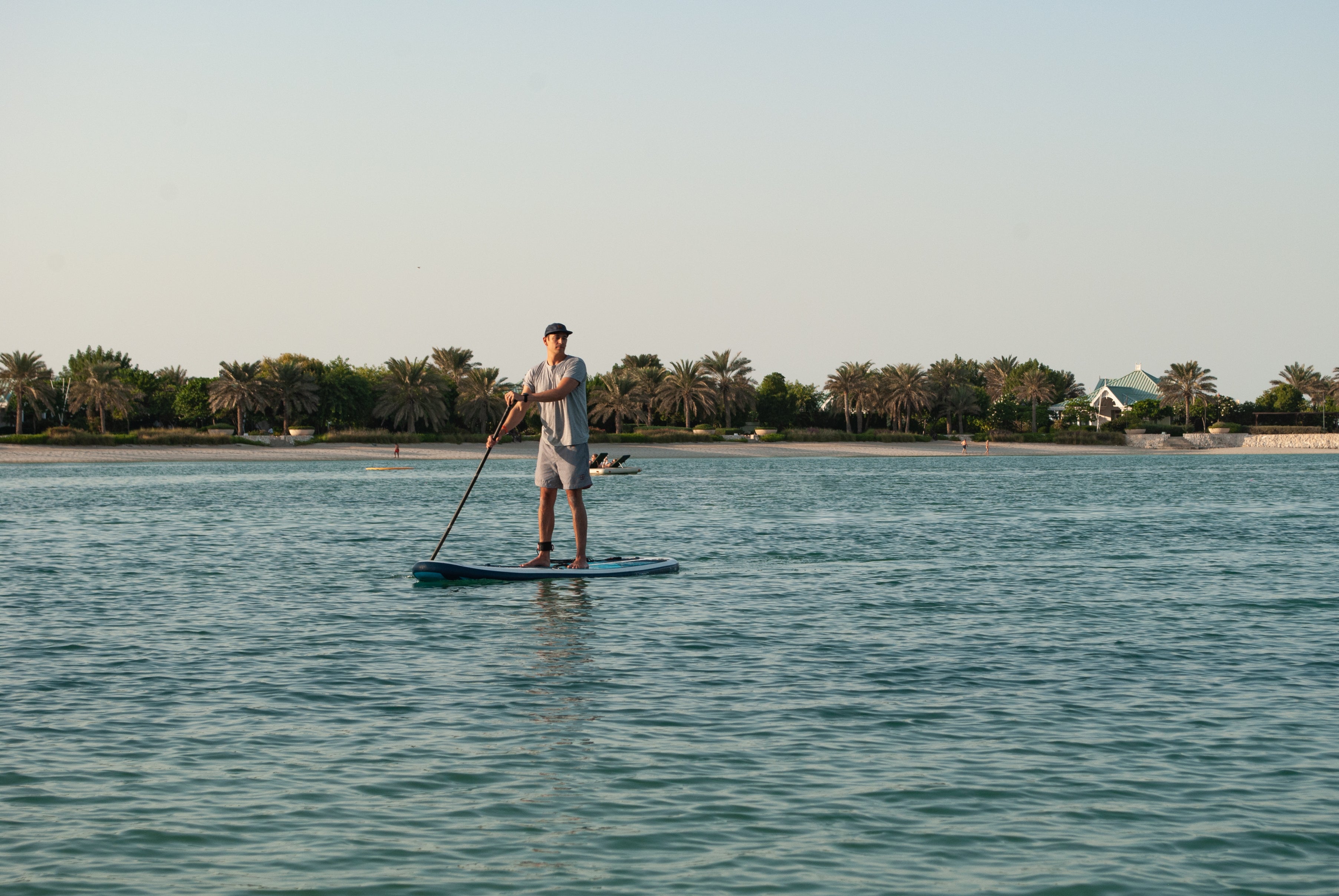 man on a paddleboard on the ocean