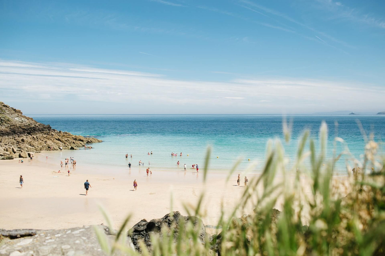 St Ives Cornwall on a sunny day