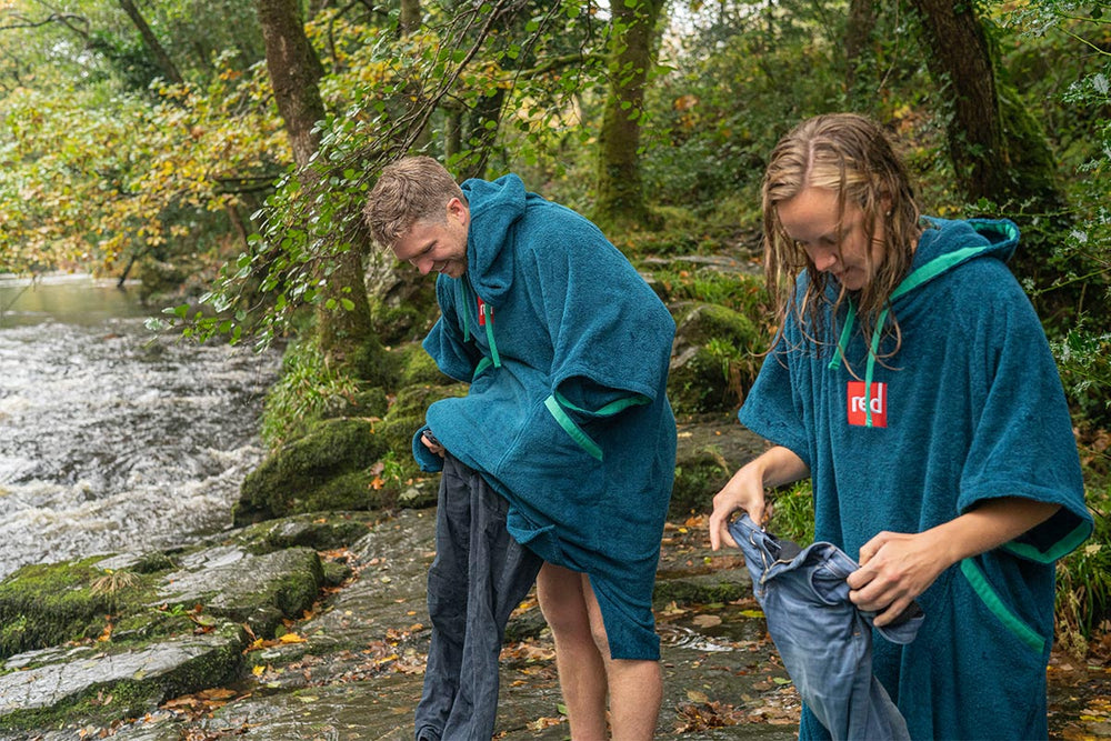 Introducing The Red Original Towelling Change Robe In Navy