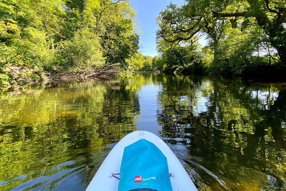 Paddle Boarding On A River