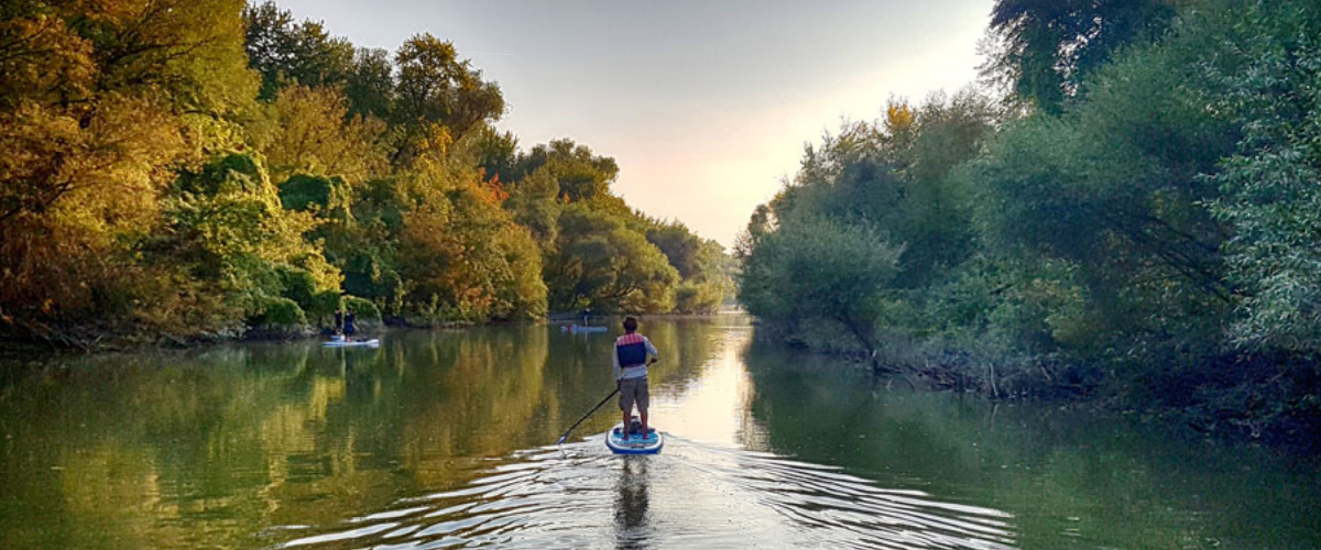 SUP into Budapest, Hungary