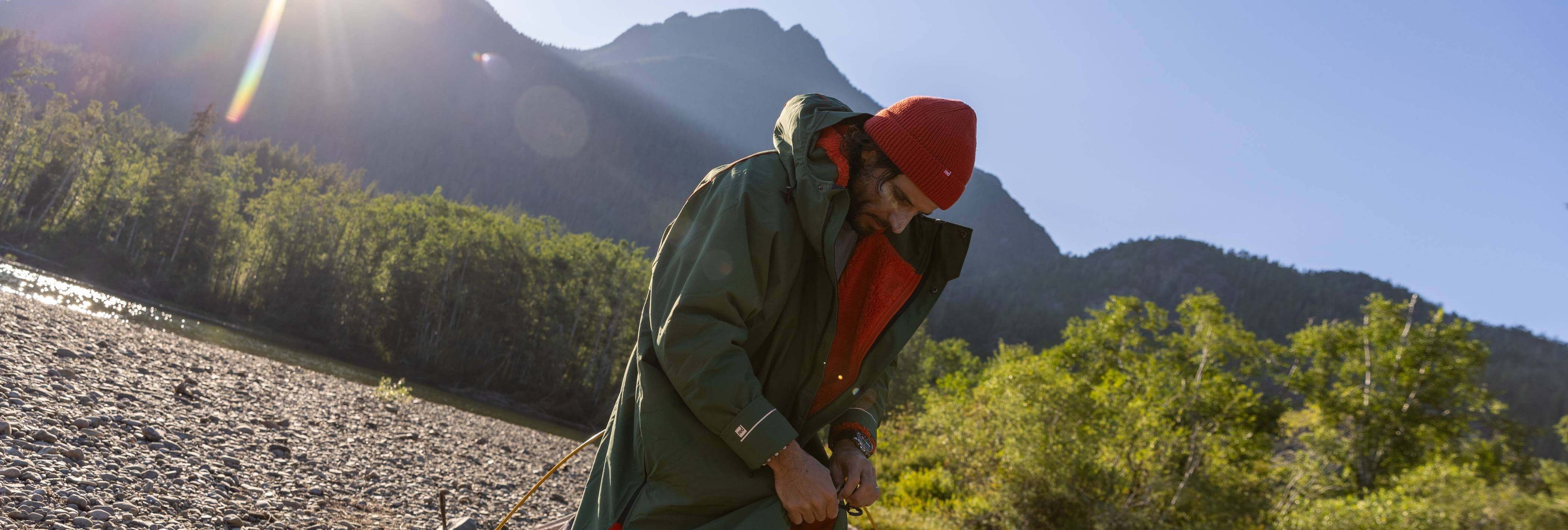 Red Equipment Men's Waterproof Changing Robes | Long-Sleeve – Red ...