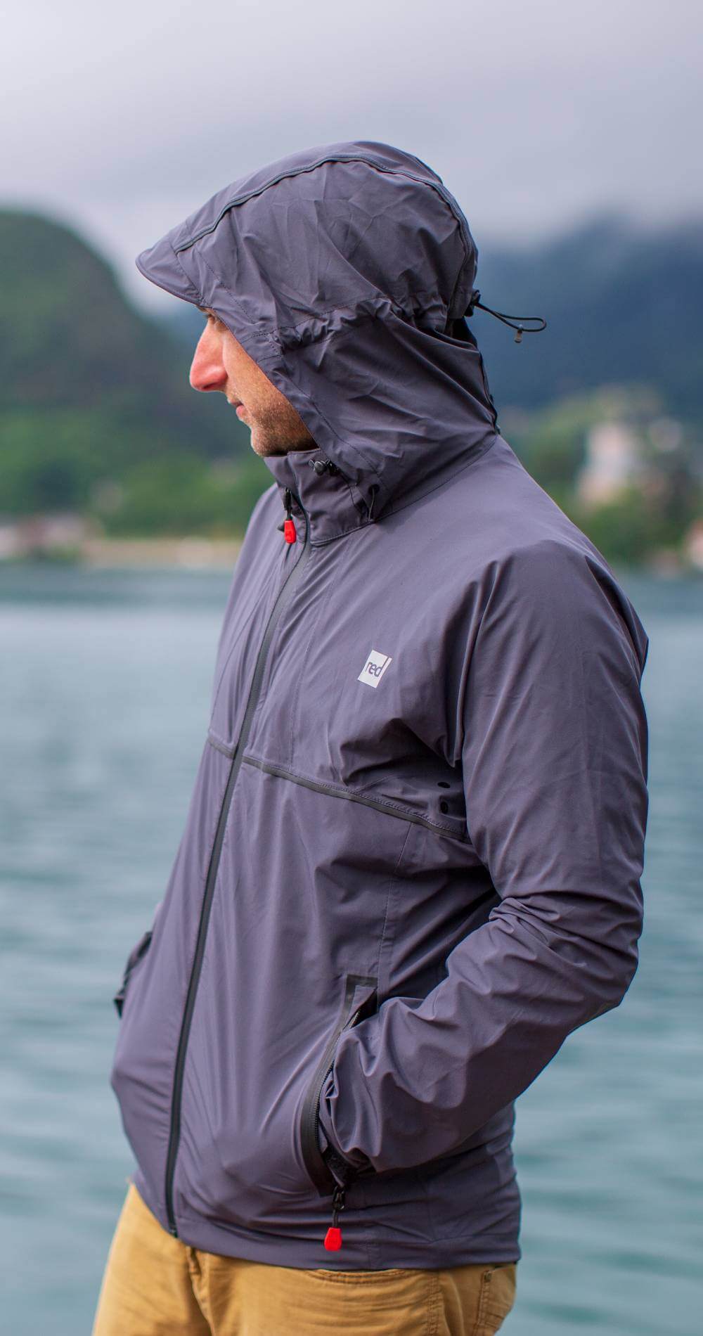 Lightweight Jacket Second Skin Packable Jacket Red Equipment Men's