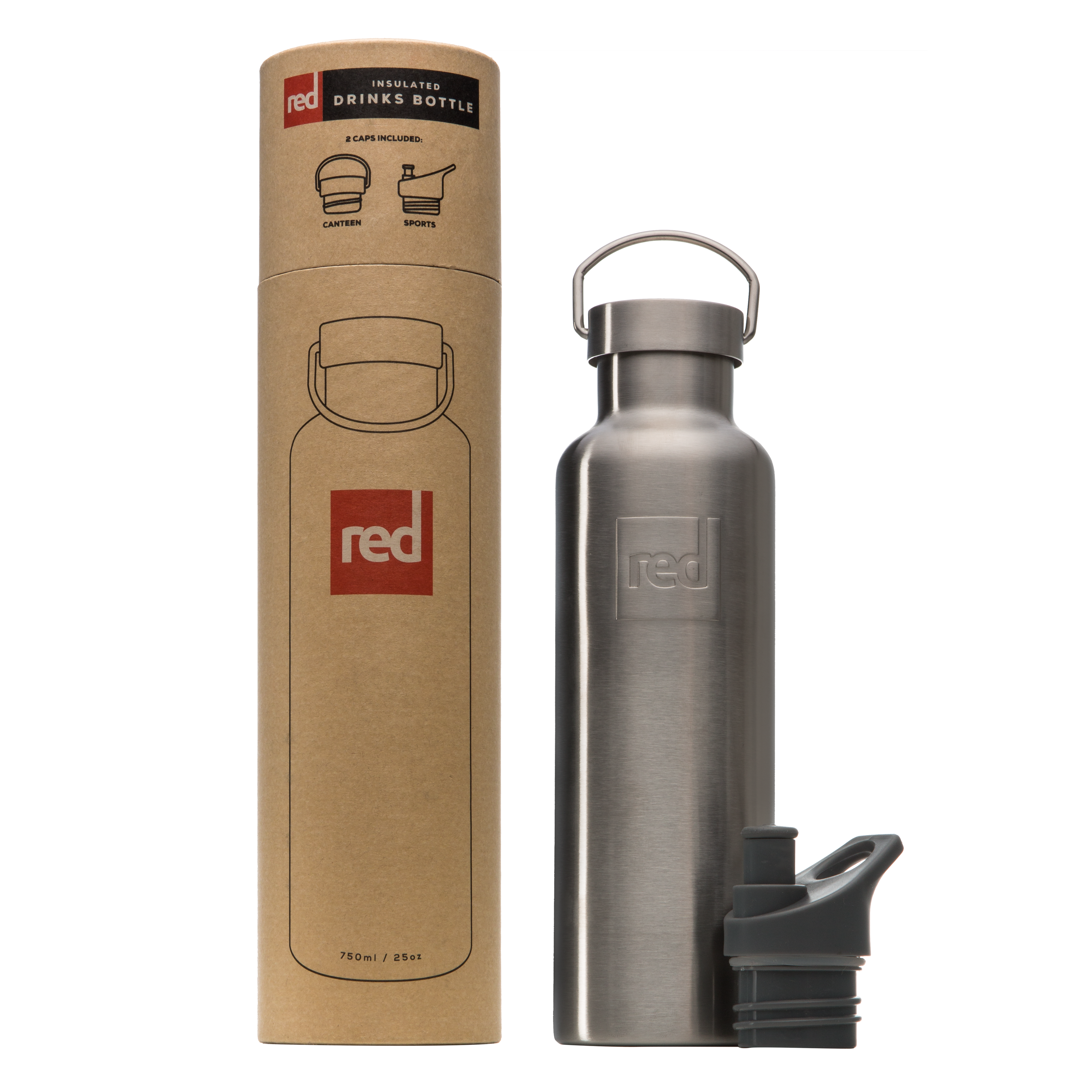 Red Equipment Insulated Stainless Steel Water Bottle – Red