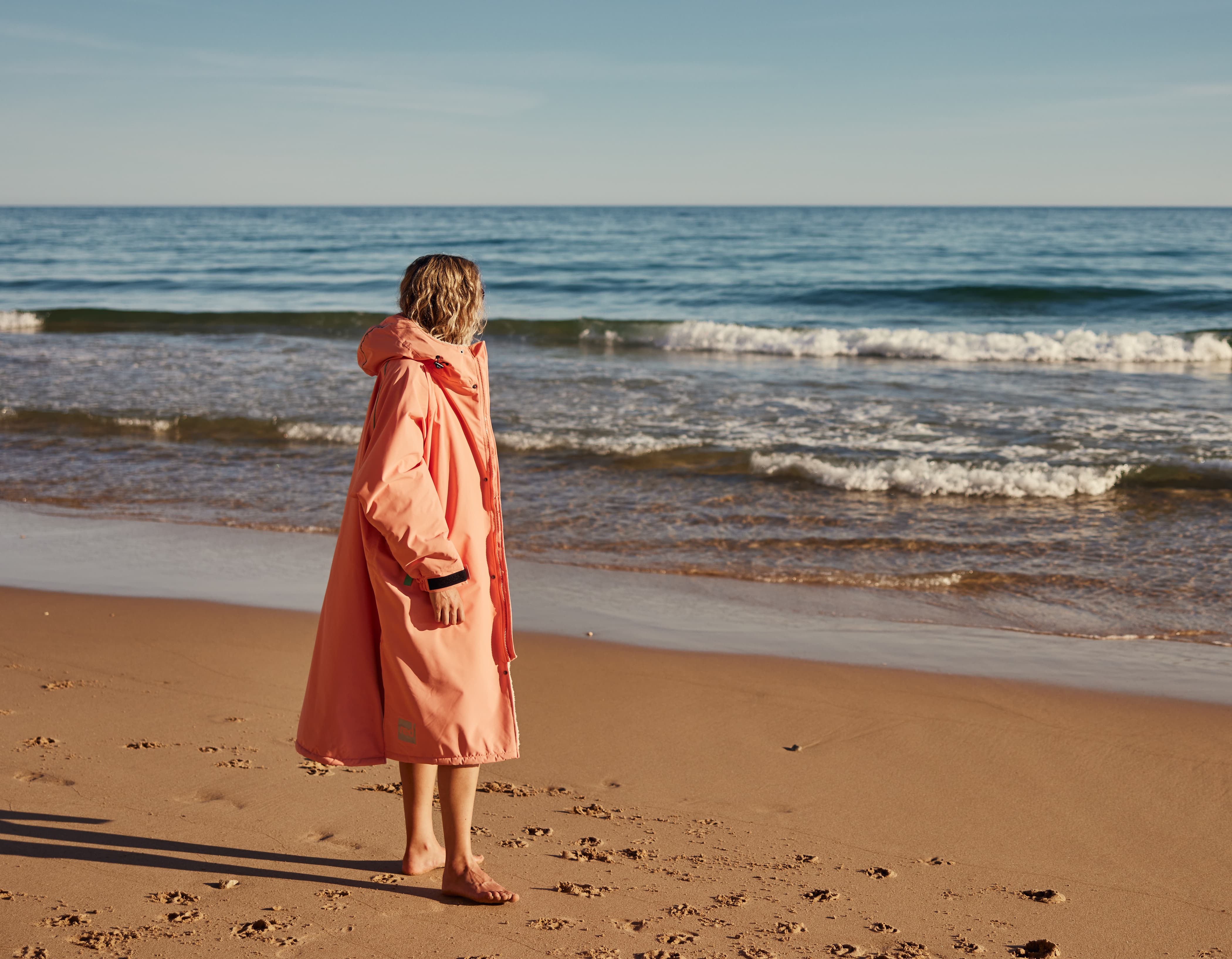 Red Equipment Women's Long Sleeve Pro Dry Change Robe EVO - Coral