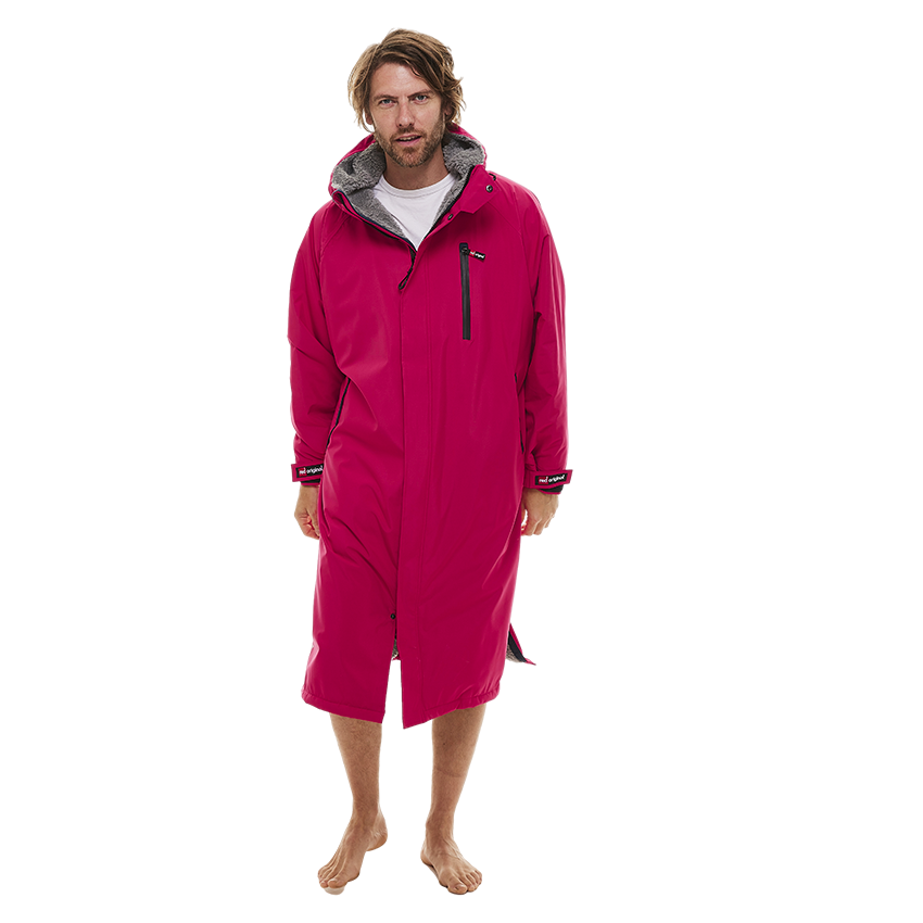 Red Original Men's Long Sleeve Pro Dry Change Robe EVO - Fuchsia