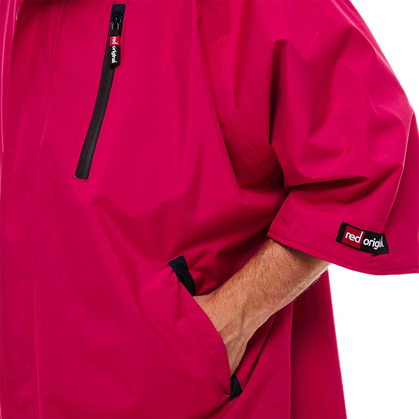 Men's Short Sleeve Pro Change Robe EVO - Fuchsia