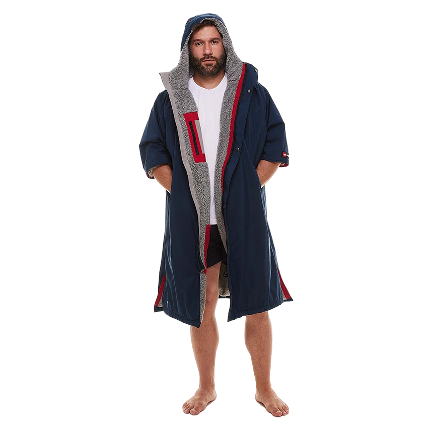 Red Original Men's Short Sleeve Pro Dry Change Robe EVO - Navy
