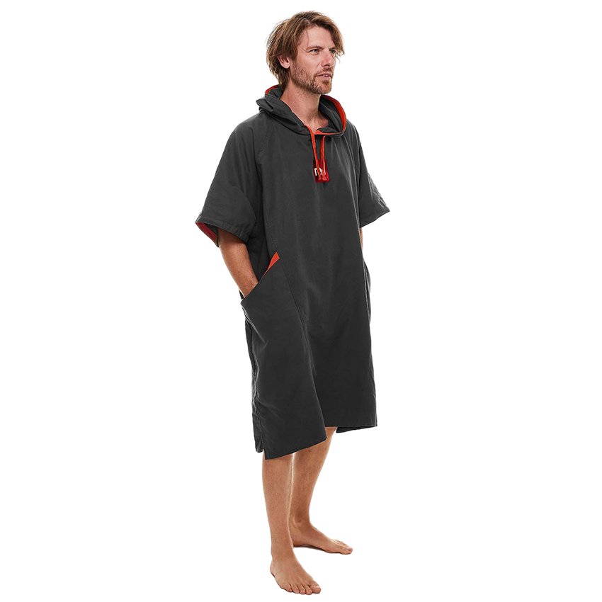 Men's Quick Dry Microfibre Changing Robe - Grey