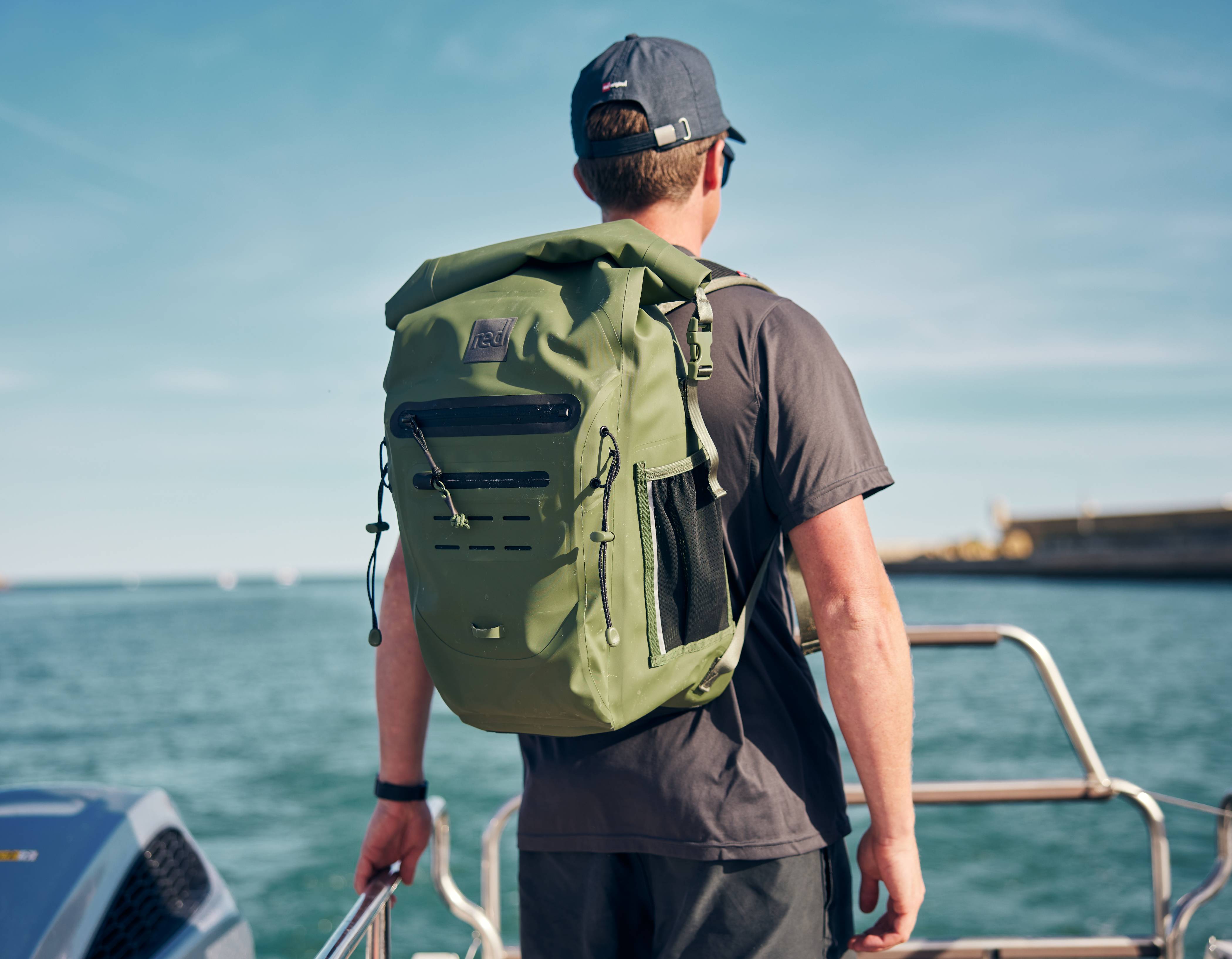 Red Equipment Adventure Waterproof Backpack 30L Olive Green