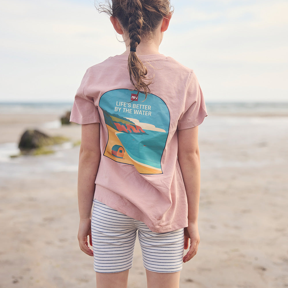 Kids’ Sands Organic Cotton T-Shirt - Light Pink