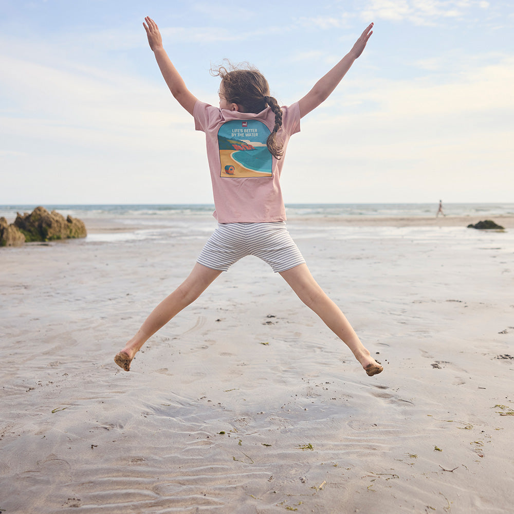 Kids’ Sands Organic Cotton T-Shirt - Light Pink