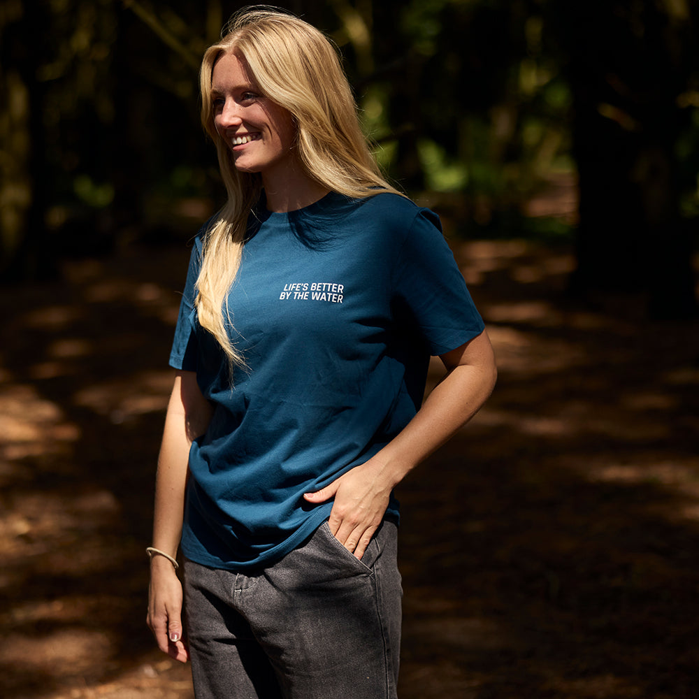 Fleet Organic Cotton T-Shirt - Tide Blue