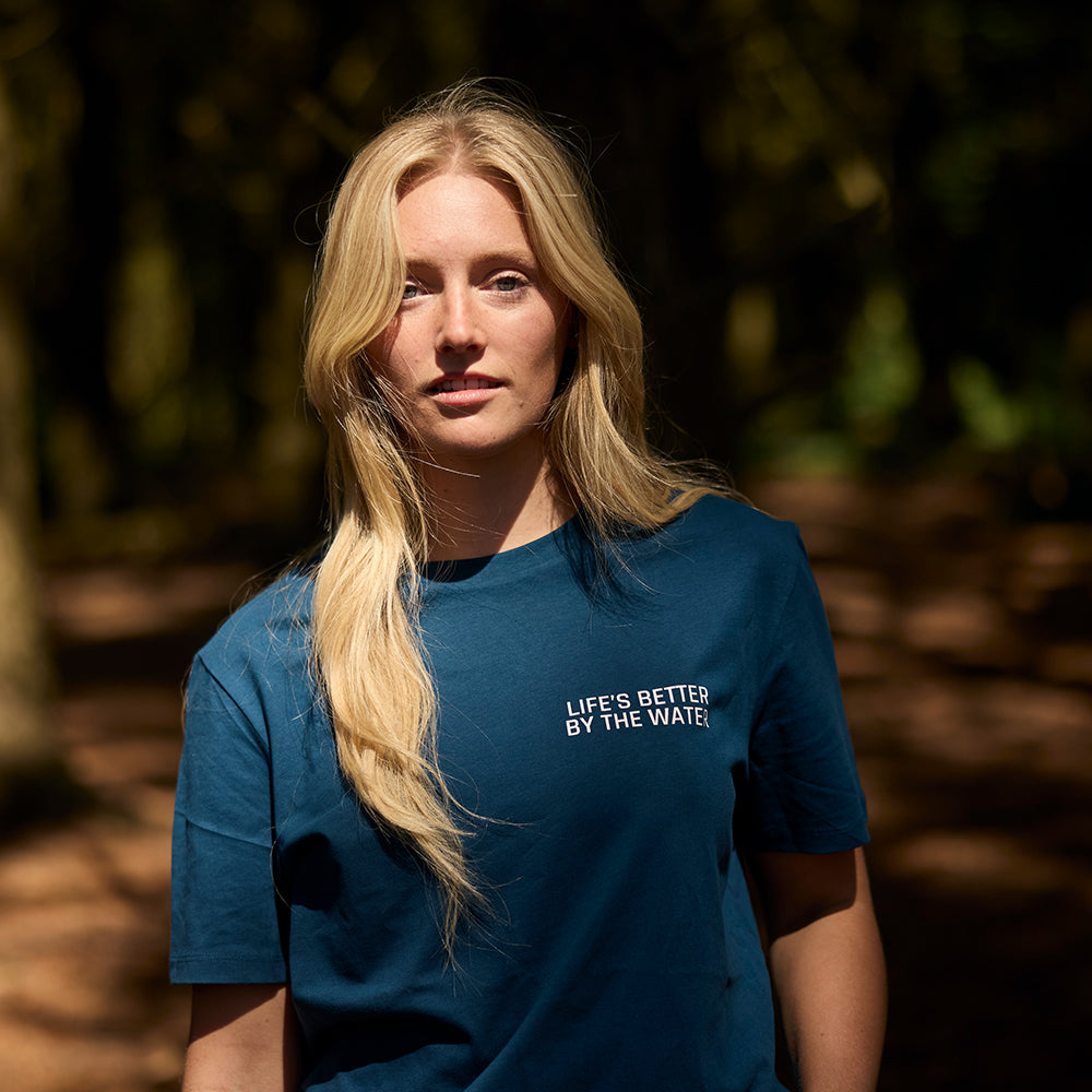 Fleet Organic Cotton T-Shirt - Tide Blue