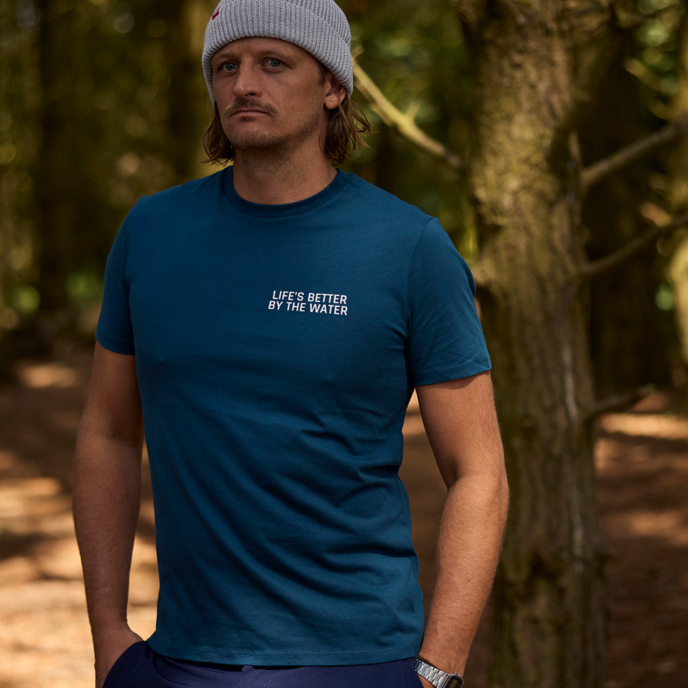 Fleet Organic Cotton T-Shirt - Tide Blue