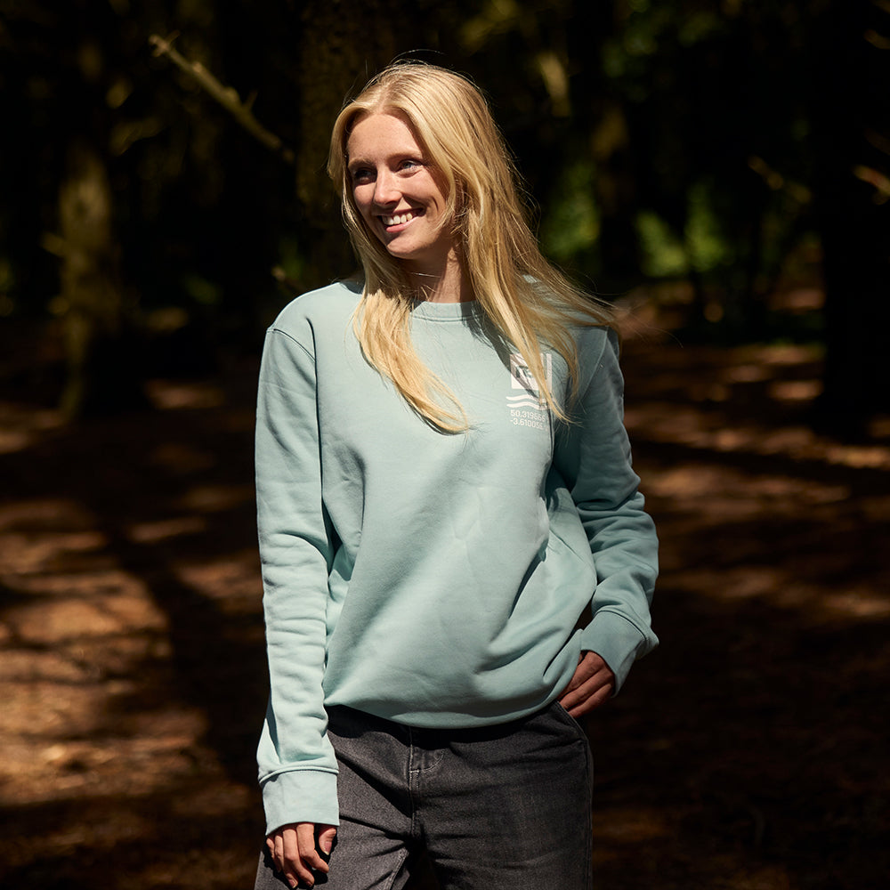 Waypoint Organic Cotton Sweatshirt - Jade Green