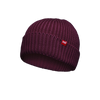 Flow Organic Cotton Beanie Hat - Rich Burgundy