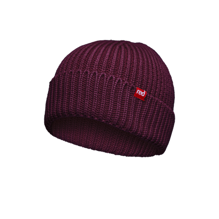 Flow Organic Cotton Beanie Hat Rich Burgundy