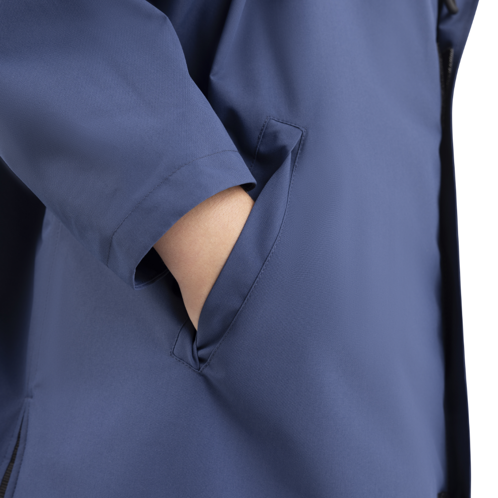 Kids’ Long Sleeve Dry Waterproof Changing Robe Alter EVO Pro - Admiral Blue