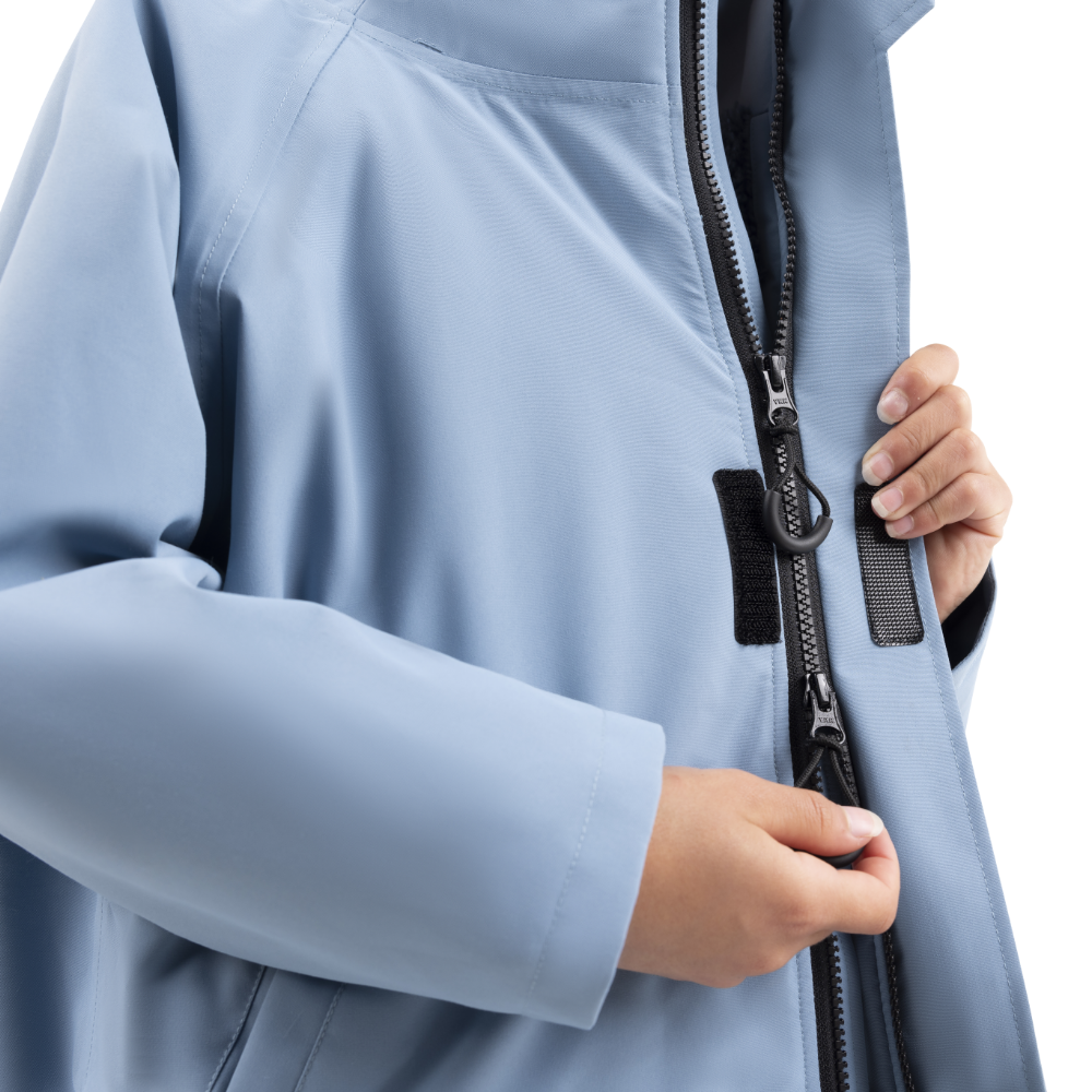 Kids’ Long Sleeve Dry Waterproof Changing Robe Alter EVO Pro - Alpine Blue
