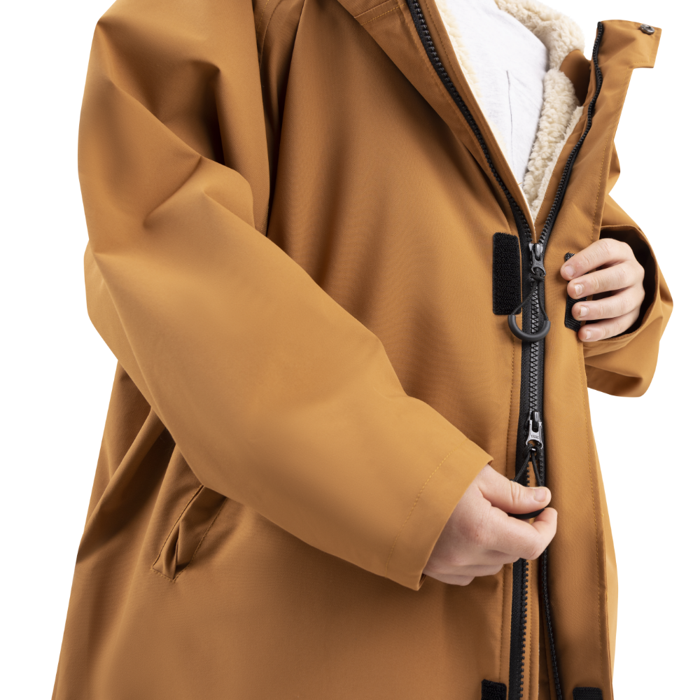 Kids’ Long Sleeve Dry Waterproof Changing Robe Alter EVO Pro - Caramel