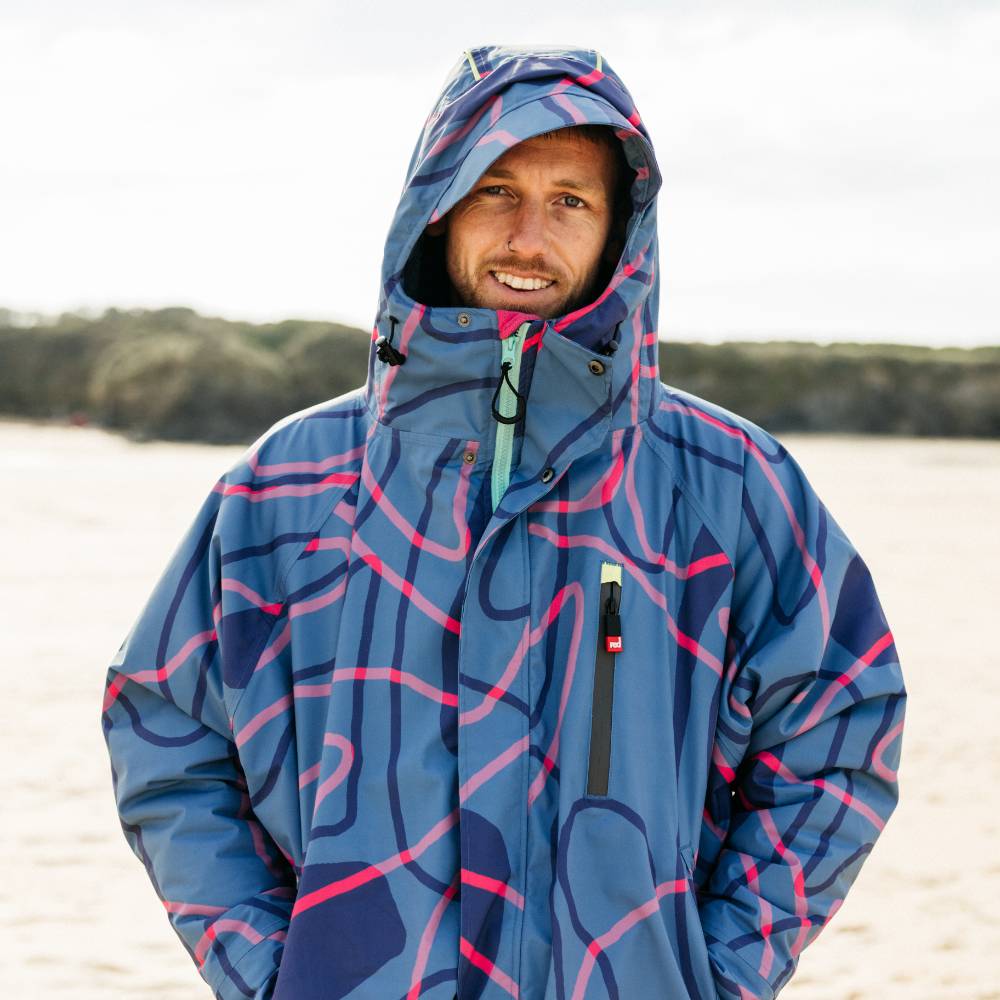 Men's Limited Edition Dry Waterproof Changing Robe Alter EVO Pro - Tidal Textures