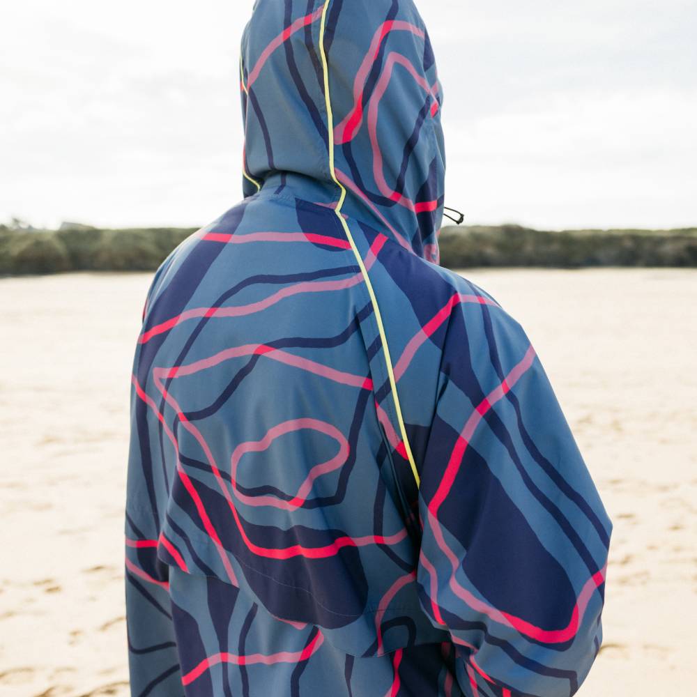 Men's Limited Edition Dry Waterproof Changing Robe Alter EVO Pro - Tidal Textures