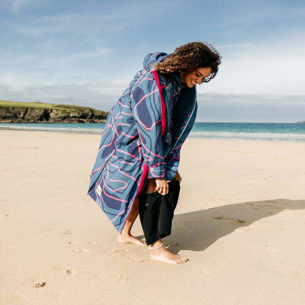 Women's Limited Edition Dry Waterproof Changing Robe Alter EVO Pro - Tidal Textures