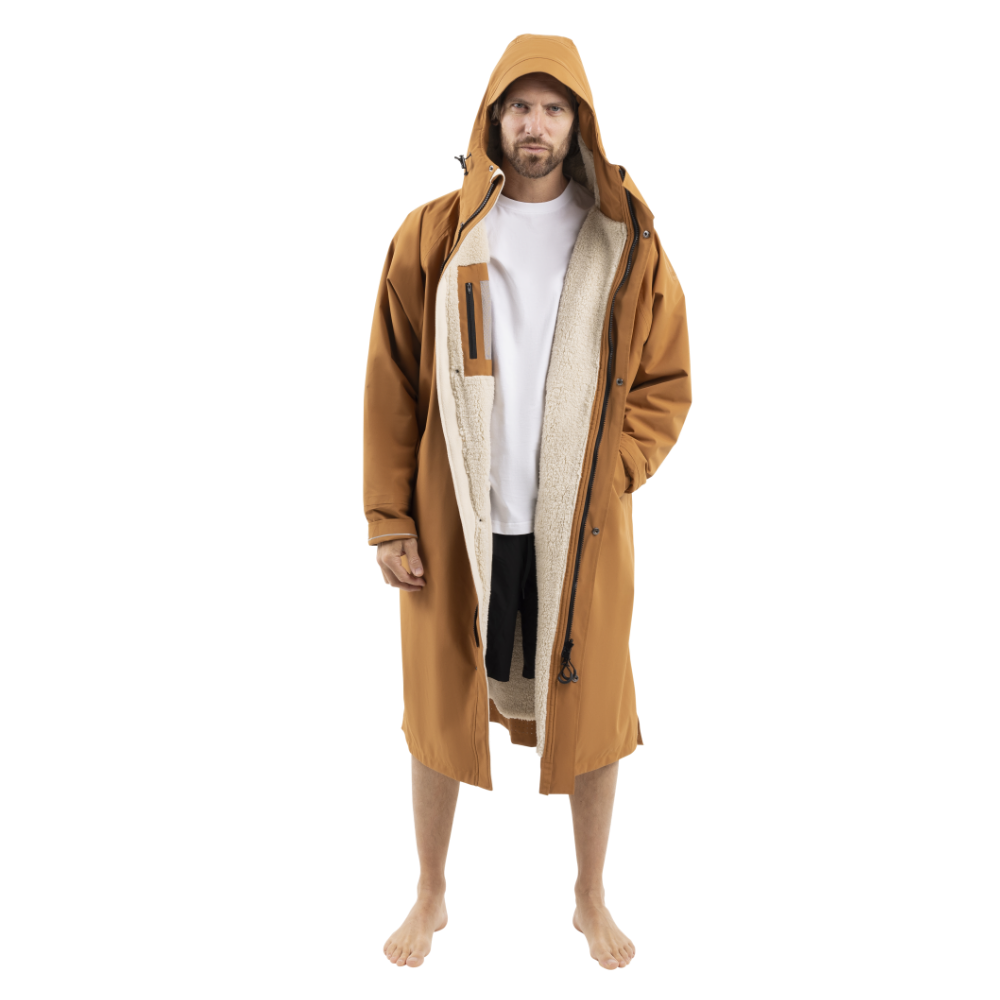 Men's Long Sleeve Dry Waterproof Changing Robe Alter EVO - Caramel