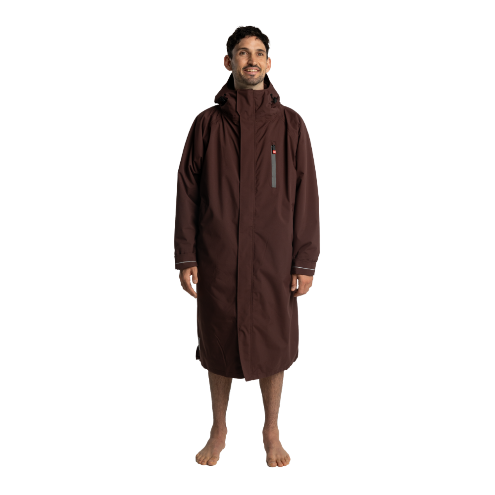 Men's Long Sleeve Dry Waterproof Changing Robe Alter EVO - Deep Chestnut