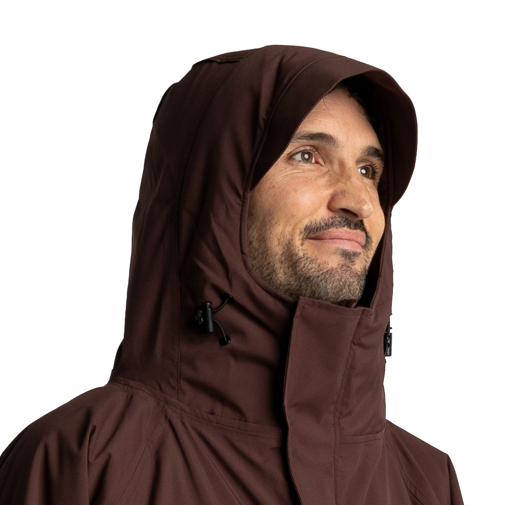 Men's Long Sleeve Dry Waterproof Changing Robe Alter EVO - Deep Chestnut