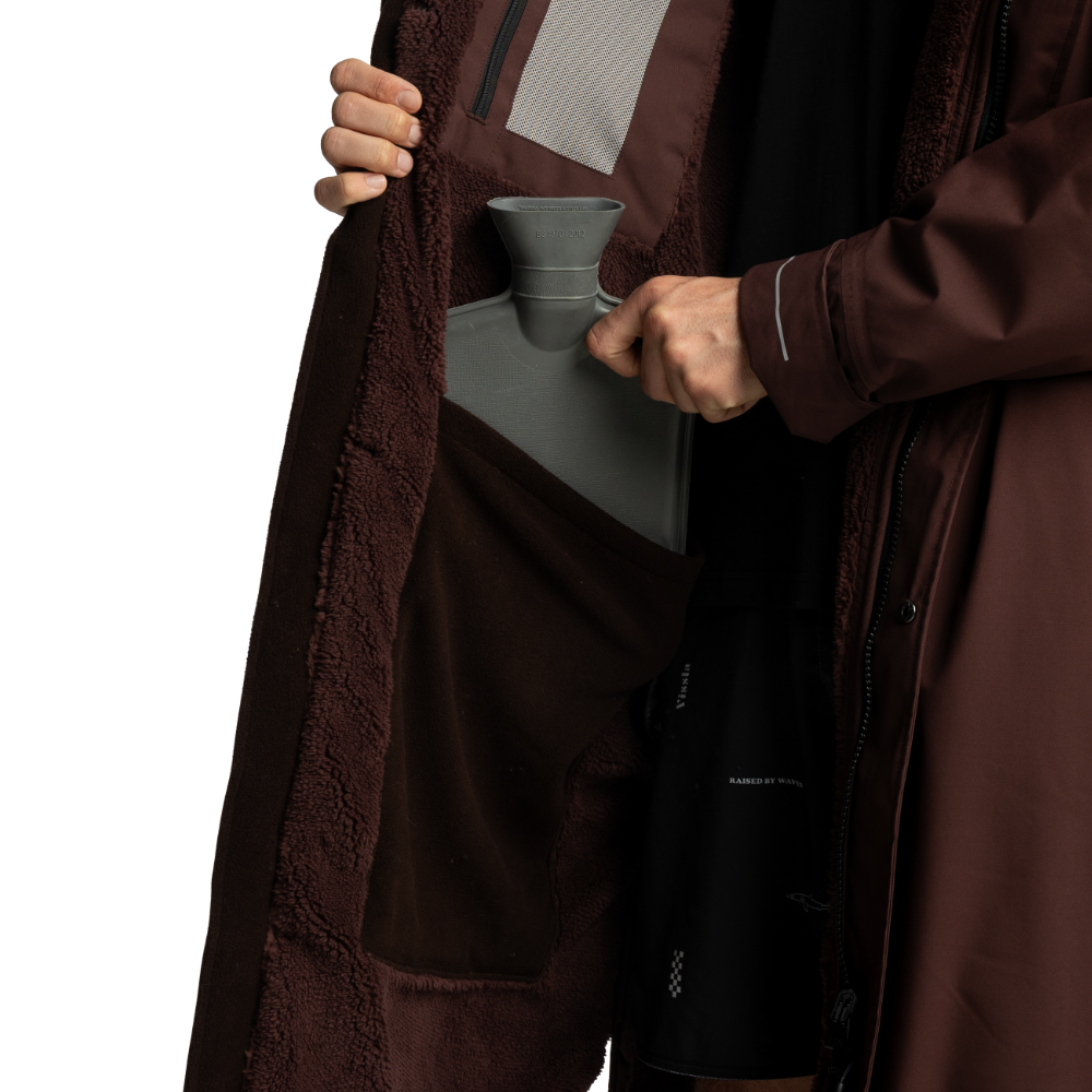 Men's Long Sleeve Dry Waterproof Changing Robe Alter EVO - Deep Chestnut