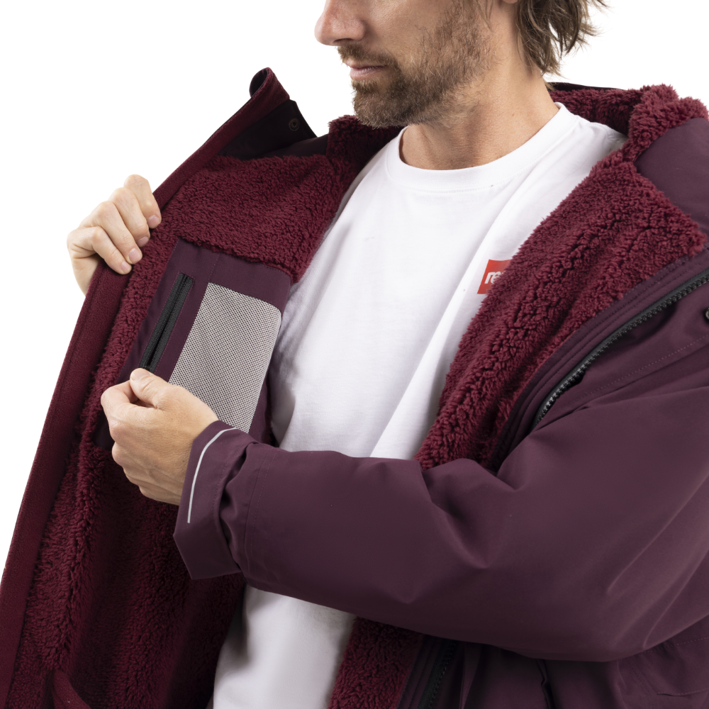 Men's Long Sleeve Dry Waterproof Changing Robe Alter EVO - Rich Burgundy