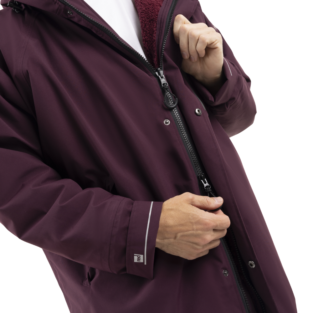 Men's Long Sleeve Dry Waterproof Changing Robe Alter EVO - Rich Burgundy