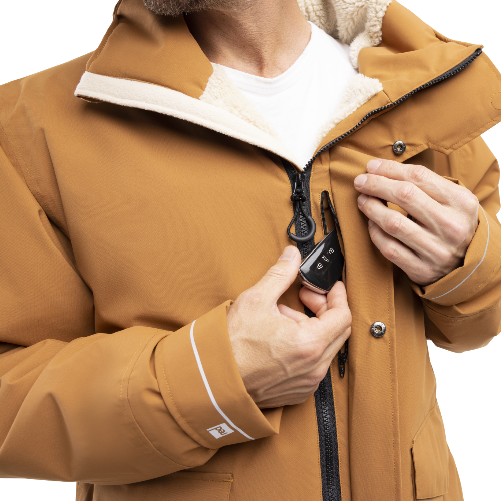 Men's EVO Pro Slimline Waterproof Parka Jacket - Caramel