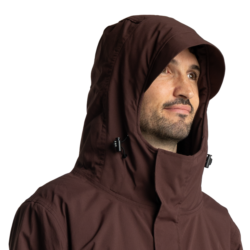 Men's EVO Pro Waterproof Parka Jacket - Deep Chestnut
