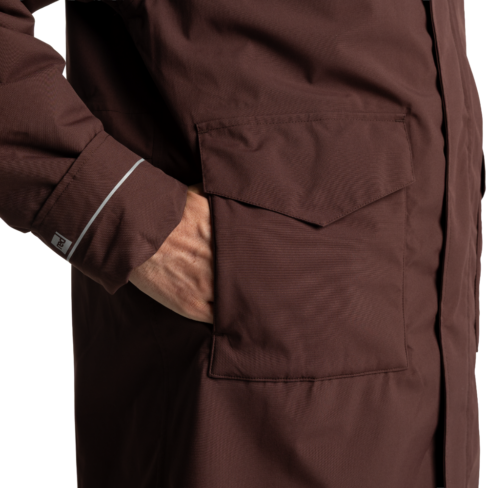 Men's EVO Pro Waterproof Parka Jacket - Deep Chestnut