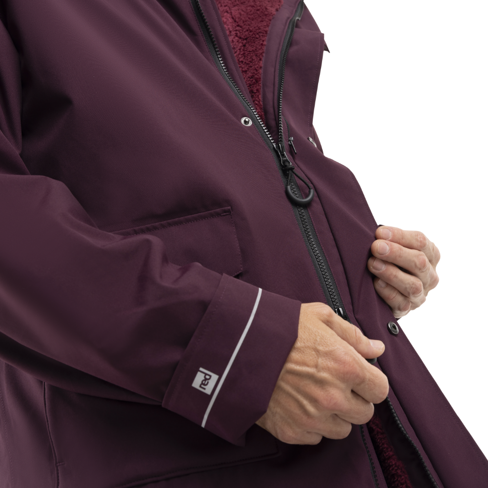 Men's EVO Pro Slimline Waterproof Parka Jacket - Rich Burgundy