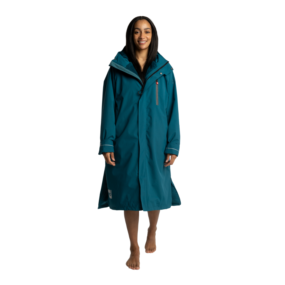 Women's Long Sleeve Dry Waterproof Changing Robe Alter EVO - Atlantic Teal