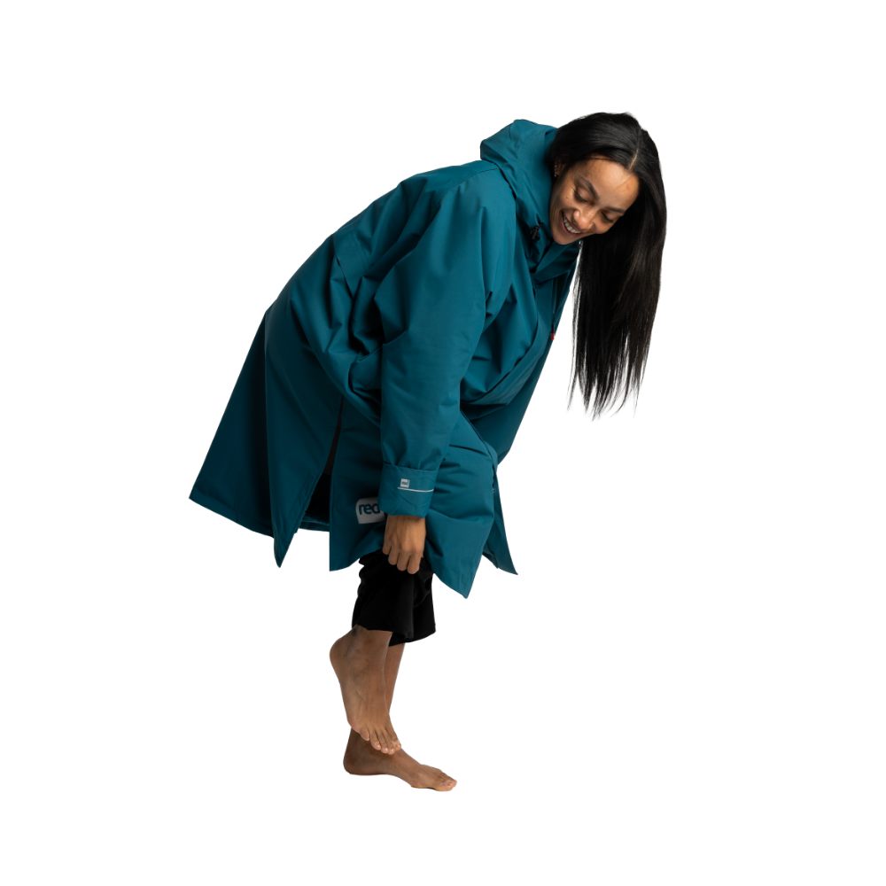 Women's Long Sleeve Dry Waterproof Changing Robe Alter EVO - Atlantic Teal