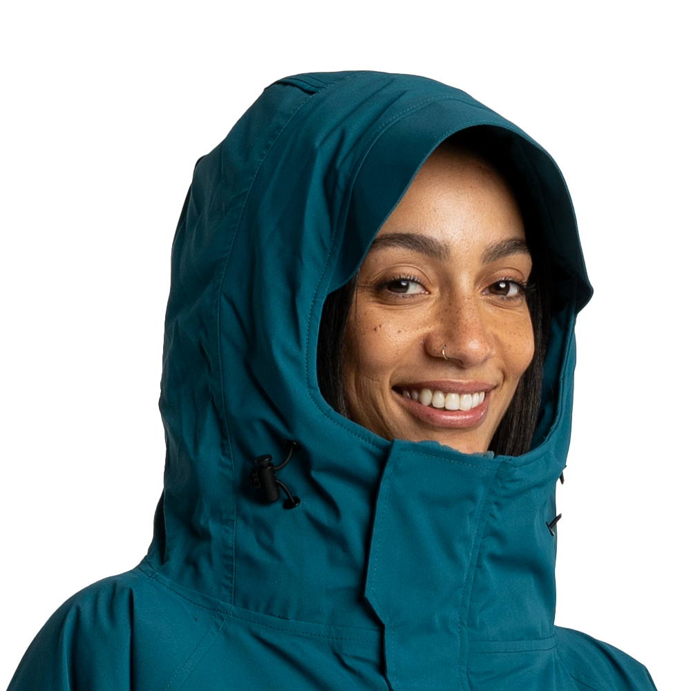 Women's Long Sleeve Dry Waterproof Changing Robe Alter EVO - Atlantic Teal