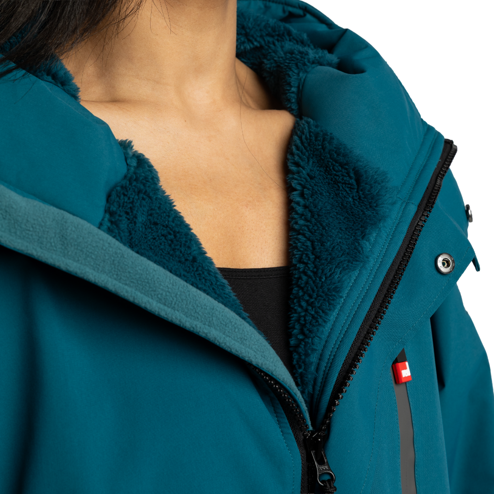 Women's Long Sleeve Dry Waterproof Changing Robe Alter EVO - Atlantic Teal