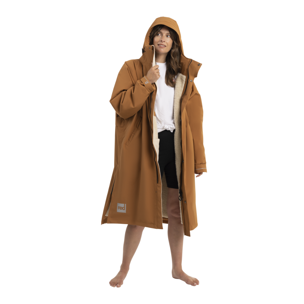Women's Long Sleeve Dry Waterproof Changing Robe Alter EVO - Caramel