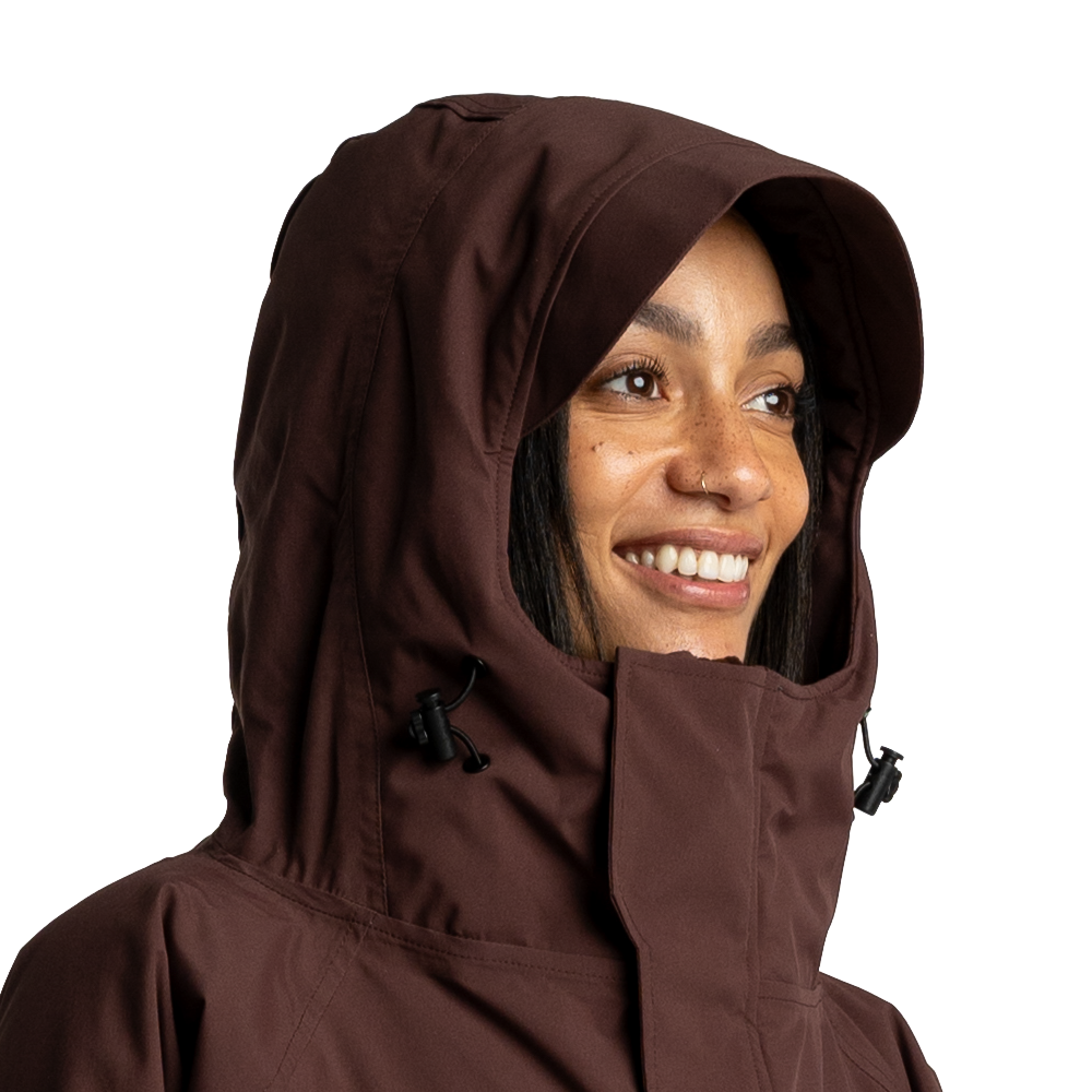 Women's Long Sleeve Dry Waterproof Changing Robe Alter EVO - Deep Chestnut